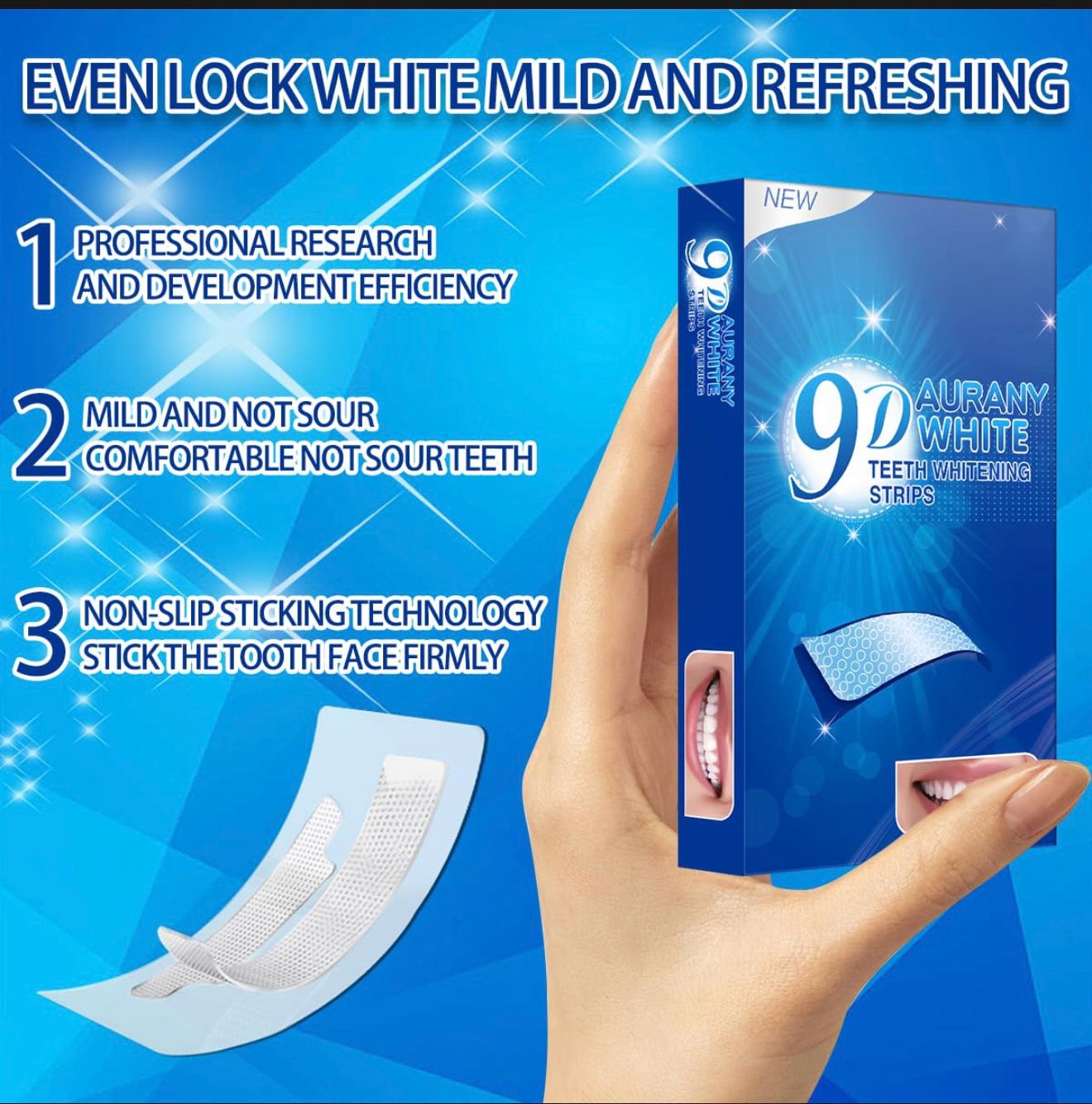 Miniatura 4 de TIRAS DENTALES BLANQUEADORAS 9D WHITE